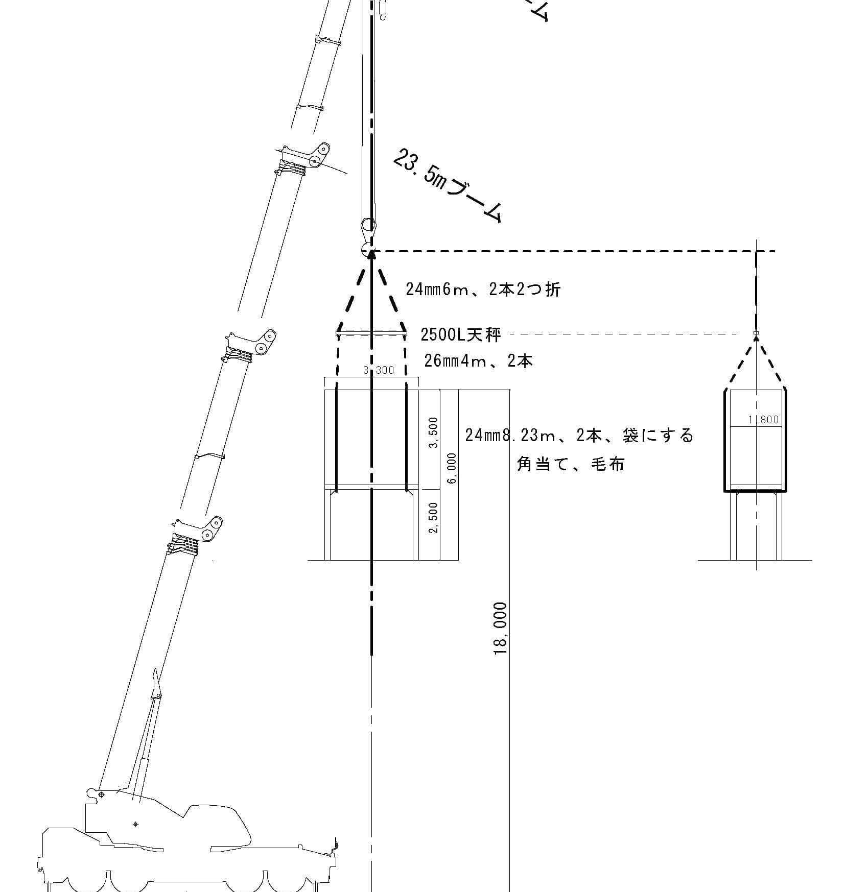 クレーン工事の計画